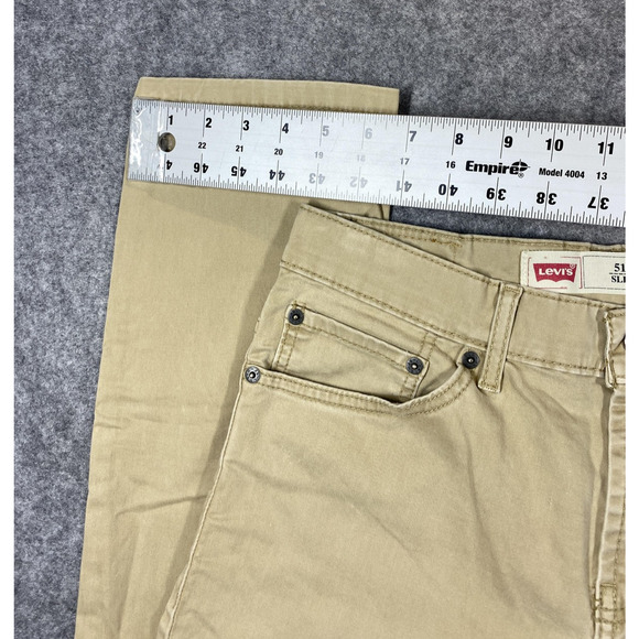 Levi's 511 Jeans Boys 18 Regular 29x29 Khaki Twill Slim Fit Stretch 5 Pocket - Picture 7 of 16